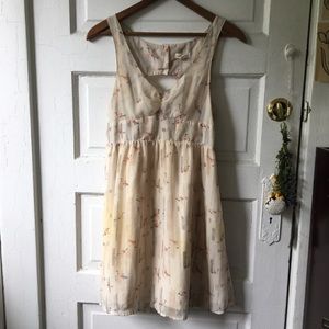 🌼Silent + Noise Creamy Crane Dress